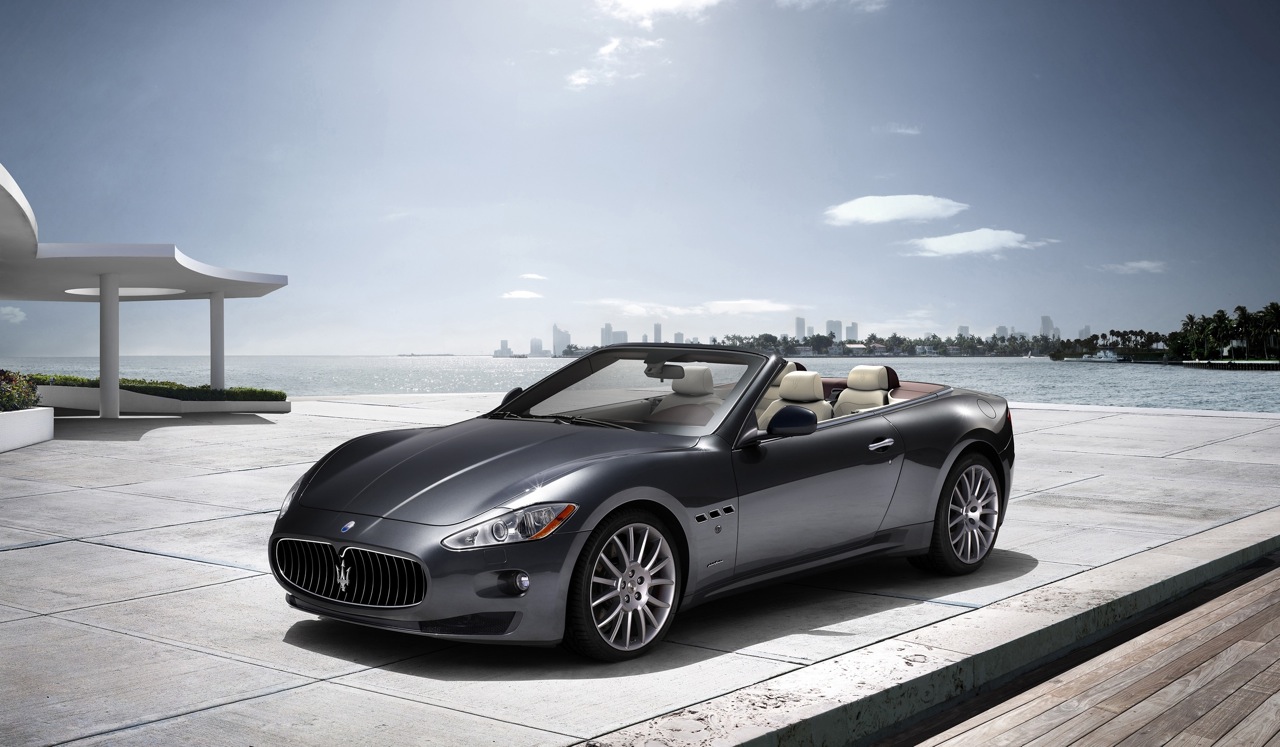 Maserati+grancabrio+white